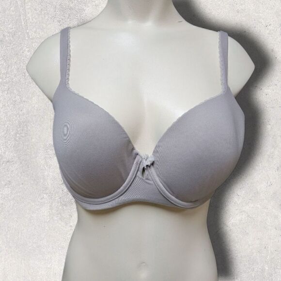 BODY BY VICTORIA TAUPE-GRAY LINED DEMI UNDERWIRE BRA, SIZE 32DDD - Picture 1 of 5